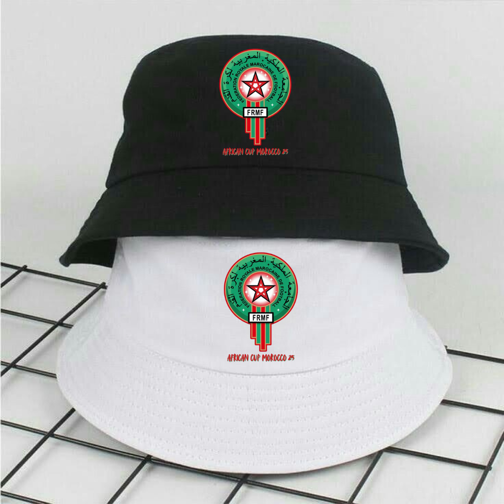 Morocco AFCON 2025 Bucket Hat – Moroccan Logo Edition | Football Fan Streetwear Hat | Limited Edition