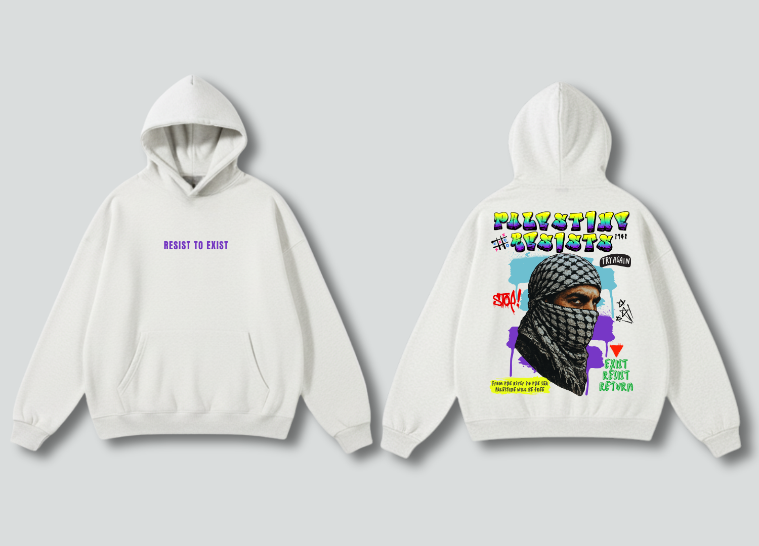 Resist to Exist – Oversized Streetwear Hoodie