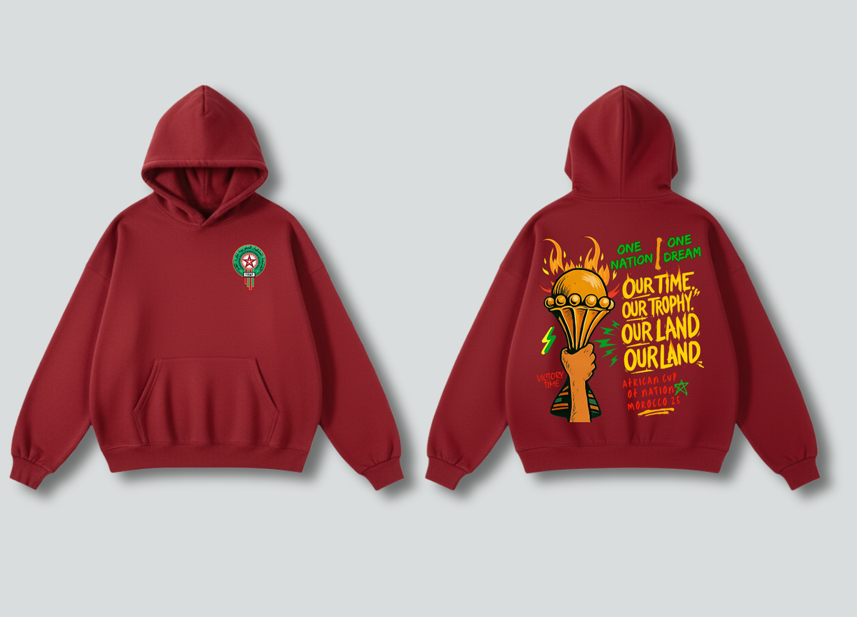 AFCON 2025 Oversized Hoodie – Premium 320GSM Streetwear | Free Shipping Morocco