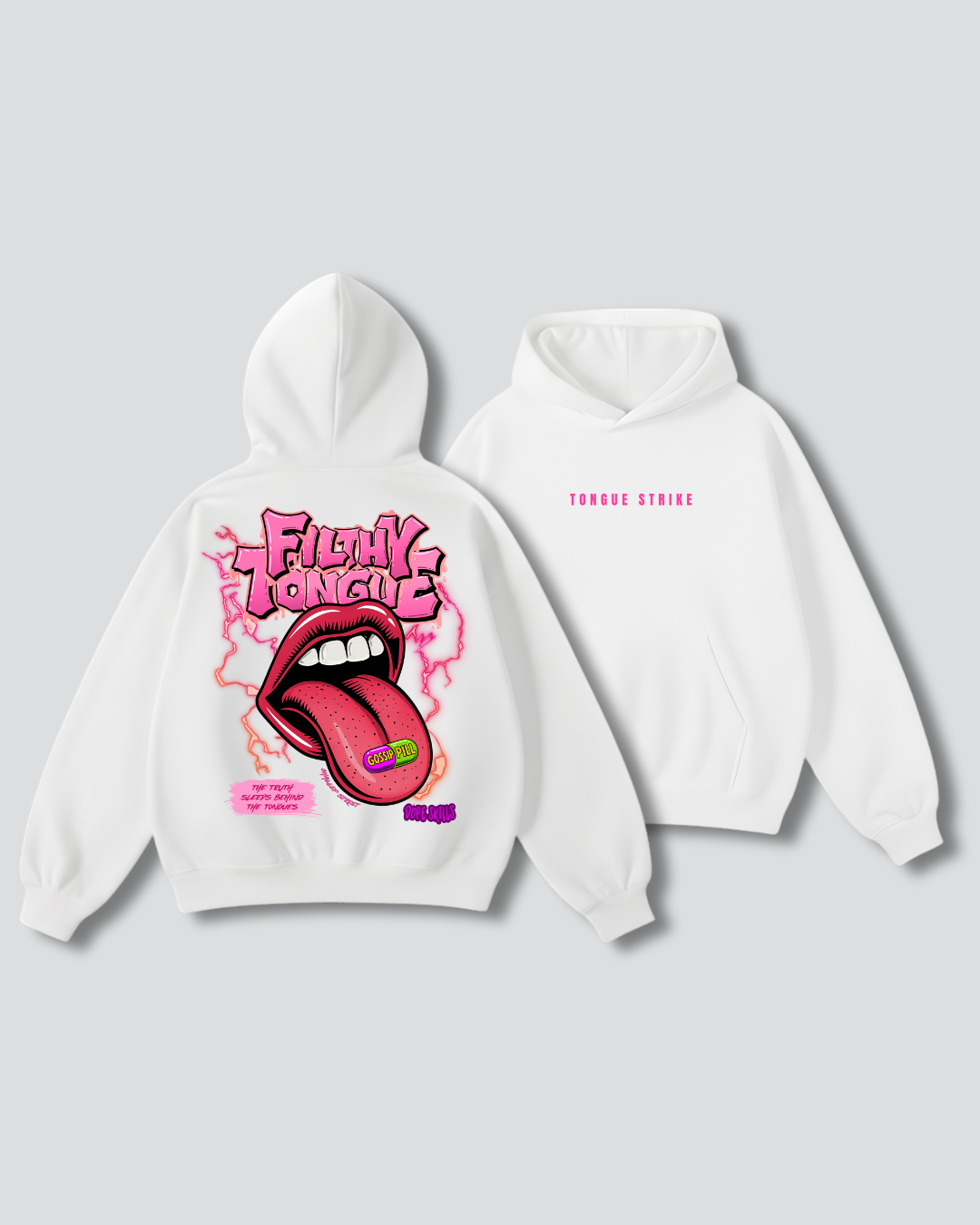 FILTHY TONGUE Oversized Hoodie – Streetwear Edition