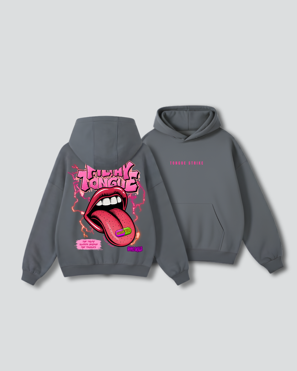 FILTHY TONGUE - Oversized Hoodie.
