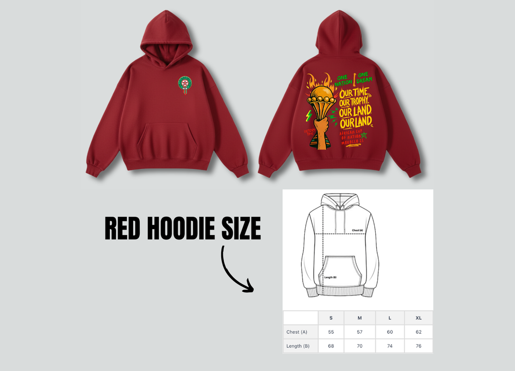 AFCON 2025 Oversized Hoodie – Premium 320GSM Streetwear | Free Shipping Morocco